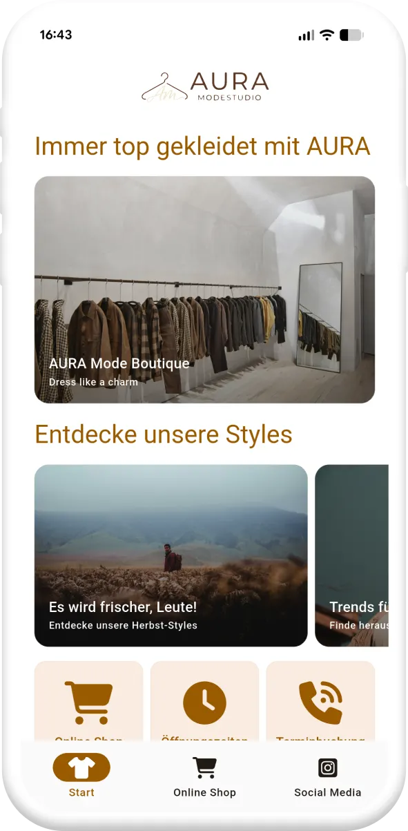 Beispiel einer App für Einzelhändler 